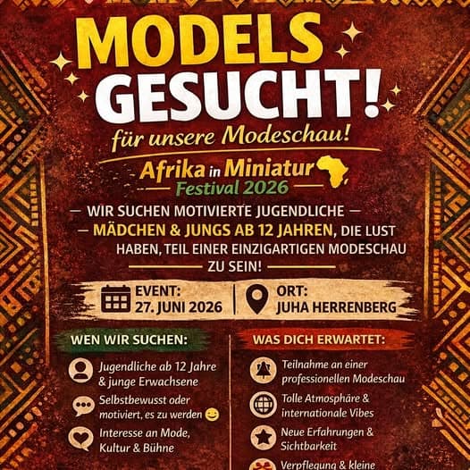 MODELS GESUCHT! fĂĽr unsere Modeschau!