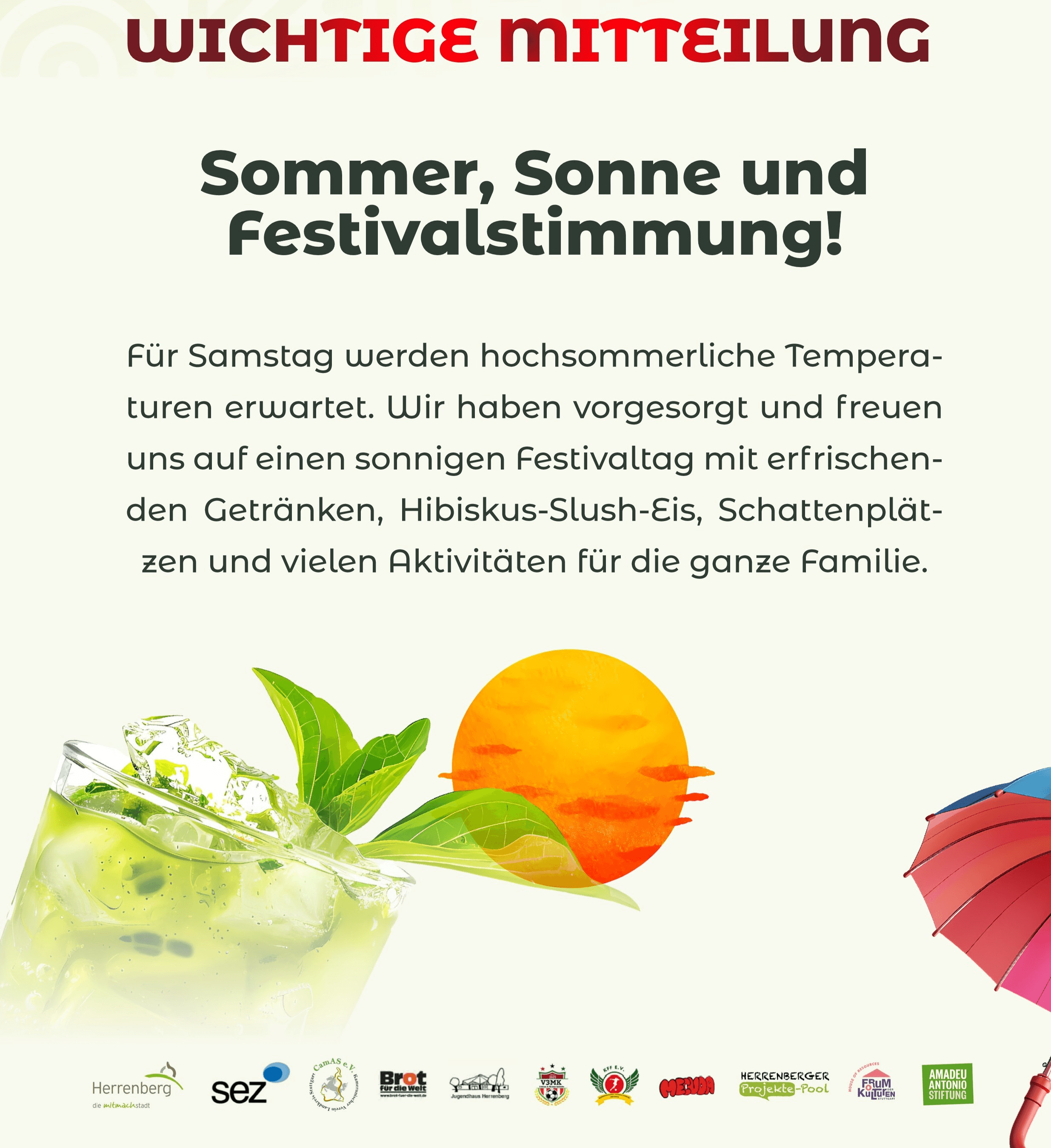 WICHTIGE MITTEILUnG